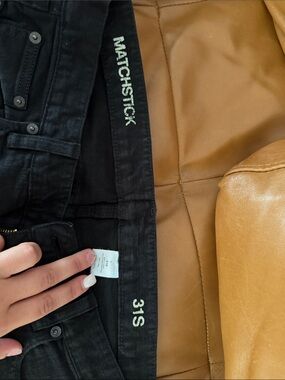 Matchstick Black Jeans - 31S